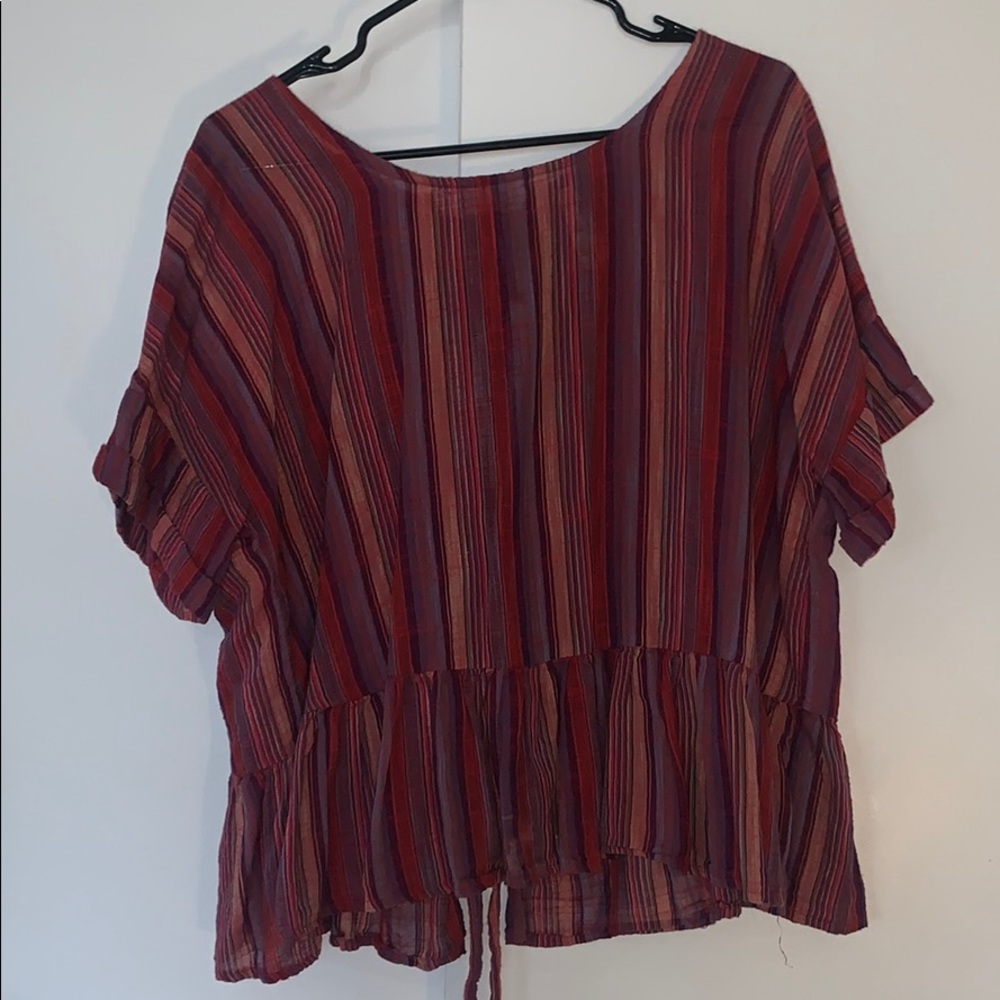 Open back tee
